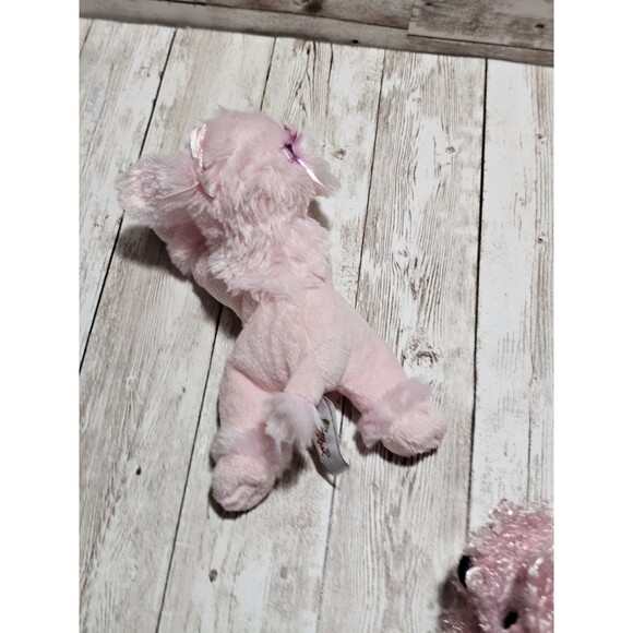 Unipak Pink Dog Plush Lot of 2 Ganz Stuffed Animal Toys - Picture 6 of 11